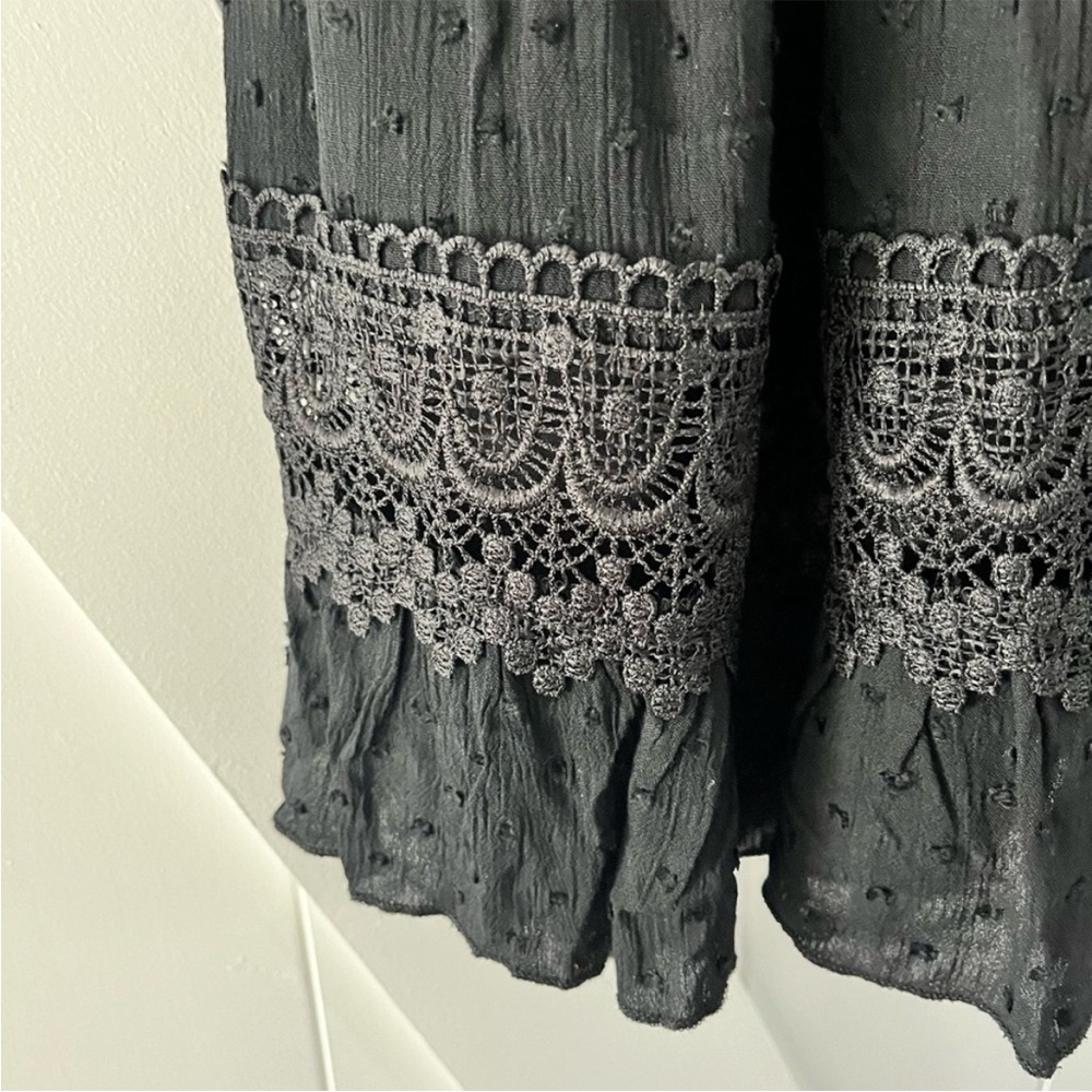 NWT Southern Fried Chic wrapped up in your arms dress! Black size Small - Picture 8 of 11